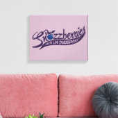 De snozbessen smeren als snozbessen! canvas afdruk (Insitu (Woonkamer))