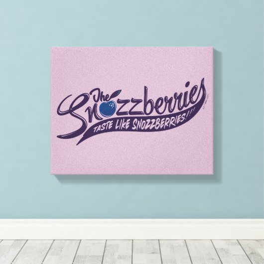 De snozbessen smeren als snozbessen! canvas afdruk (Insitu (Houten vloer))