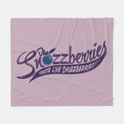 De snozbessen smeren als snozbessen! fleece deken (Voorkant (Horizontaal))
