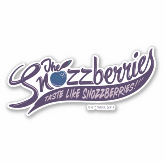 De snozbessen smeren als snozbessen! sticker (Voorkant)