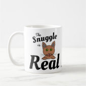 De 'Snuggle' is een echte Cute Cat Lover's koffie  Koffiemok (Links)