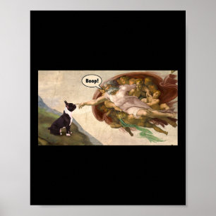 De snuit van de Franse buldog franchie bull dog ho Poster