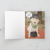 De Snuivende Hond van de cake Kaart (Binnen)