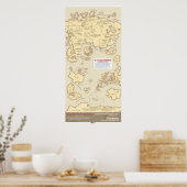 De sociale netwerkkaart 2010 poster (Keuken)