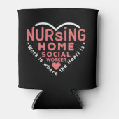 De sociale thuiswerkers in het land waar het hart blikjeskoeler (Voorkant)