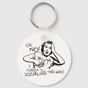 De socialisatie vergeten sleutelhanger