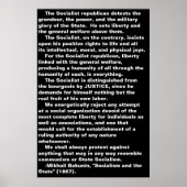 De socialist...Bakunin citeert poster (Voorkant)