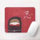 De Sock Monkey Ninja Mousepad Muismat (Met muis)
