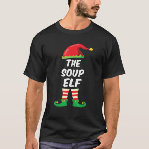De soep elf familie bijpassende grappige kerst kos t-shirt