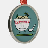 De soeplepeleetstokjes van Vietnam van de Kom van Metalen Ornament (Rechts)