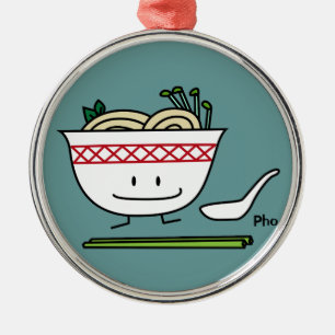 De soeplepeleetstokjes van Vietnam van de Kom van Metalen Ornament