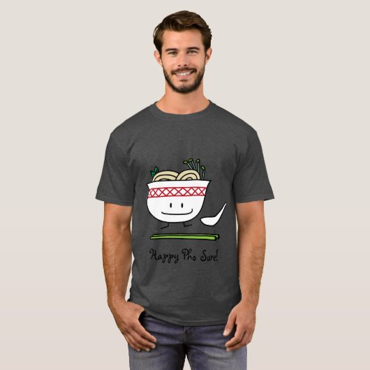 De soeplepeleetstokjes van Vietnam van de Kom van T-shirt (Voorkant volledig)