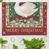 De Soevereine Zwaan's Noel Theedoek (Gevouwen)