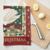 De Soevereine Zwaan's Noel Theedoek (Quarter Fold)