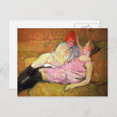 De Sofa van Toulouse-Lautrec Briefkaart (Voorkant / Achterkant)