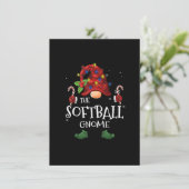 De Softball Gnome Buffalo Pset-kerstboom Li Kaart (Staand voorkant)