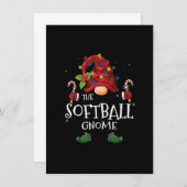 De Softball Gnome Buffalo Pset-kerstboom Li Kaart (Voorkant / Achterkant)