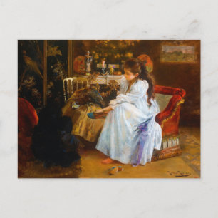 De soirée van Romà Ribera (1894) Briefkaart