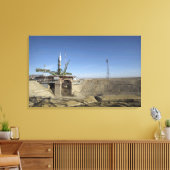 De Sojoez-raket wordt in positie 5 geplaatst Canvas Afdruk (Insitu (Woonkamer))