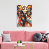 De sok die van de vlucht droomde canvas afdruk (Insitu (Woonkamer))