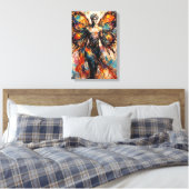De sok die van de vlucht droomde canvas afdruk (Insitu (Slaapkamer))