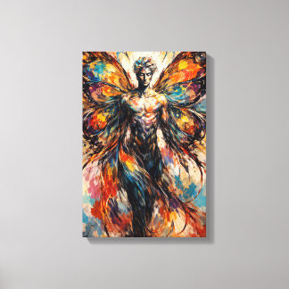 De sok die van de vlucht droomde canvas afdruk