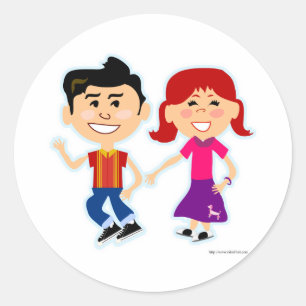 De sok hop Kinder Ronde Sticker