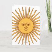 De Sol DE Mayo van Argentinië Kaart (Achterkant)