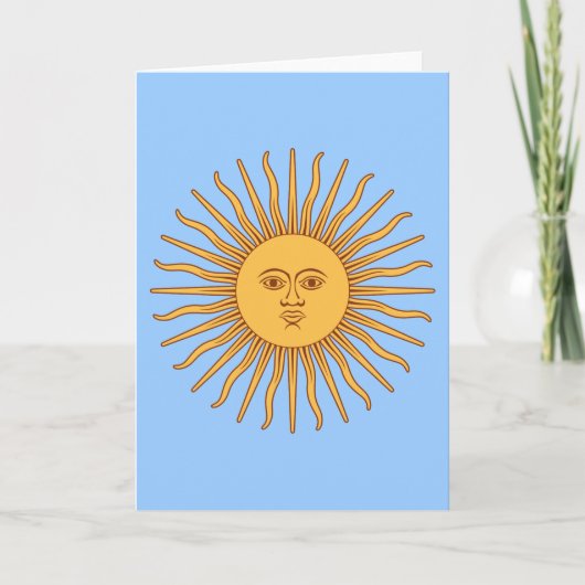 De Sol DE Mayo van Argentinië Kaart (Voorkant)