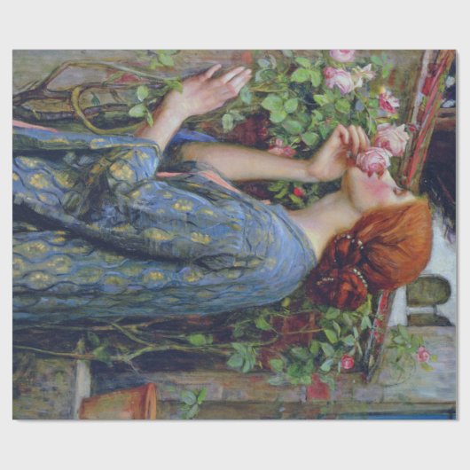 De sol van het Roos, John William Waterhouse Cadeaupapier (Vlak)