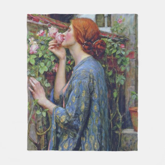 De sol van het Roos, John William Waterhouse Fleece Deken (Voorkant)