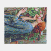 De sol van het Roos, John William Waterhouse Fleece Deken (Voorkant (Horizontaal))