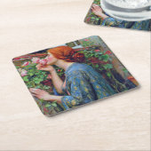 De sol van het Roos, John William Waterhouse Kartonnen Onderzetters (Schuin)