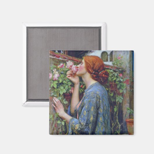 De sol van het Roos, John William Waterhouse Magneet (Voorkant / Achterkant)