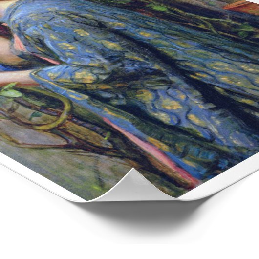 De sol van het Roos, John William Waterhouse Poster (Hoek)