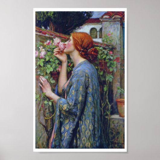 De sol van het Roos, John William Waterhouse Poster (Voorkant)