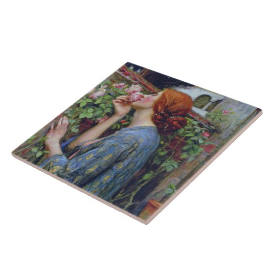 De sol van het Roos, John William Waterhouse Tegeltje (Zijkant)