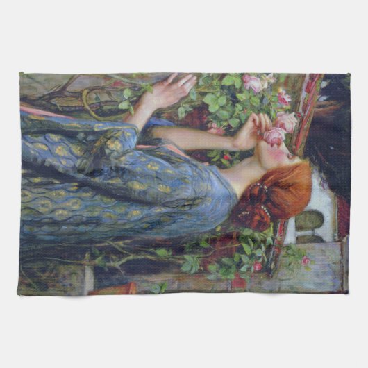 De sol van het Roos, John William Waterhouse Theedoek (Horizontaal)