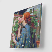 De sol van het Roos, John William Waterhouse Vierkante Klok (Hoek)