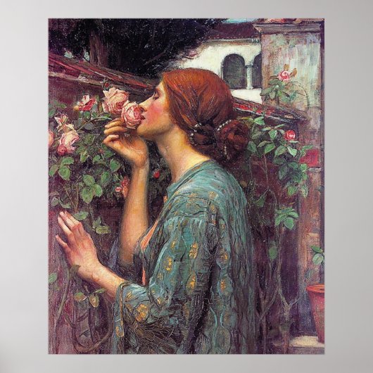 De sol van het Roos Poster door John W. Waterhouse (Voorkant)