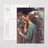 De sol van het Roos van John W. Waterhouse Briefkaart (Voorkant / Achterkant)