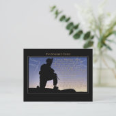 De Soldaat-creed Briefkaart (Staand voorkant)