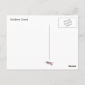 De Soldaat-creed Briefkaart (Achterkant)