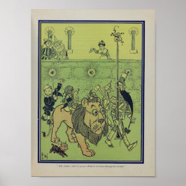 De soldaat met de groene snor leidde hen  poster