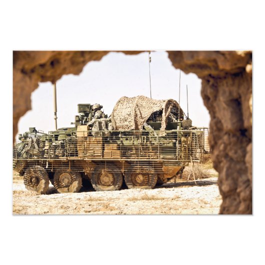 De soldaten van de VS voeren een gevechtspatrouill Foto Afdruk (Voorkant)