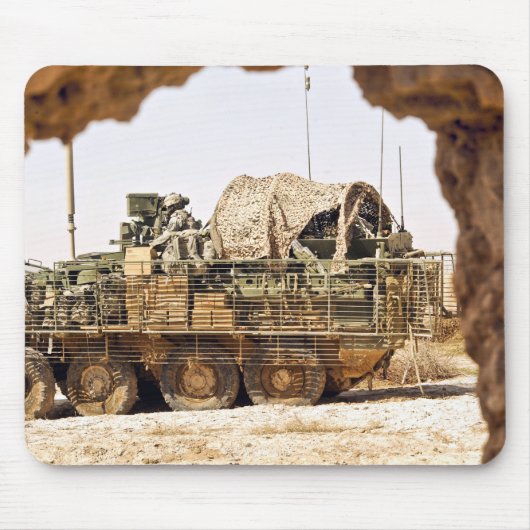 De soldaten van de VS voeren een gevechtspatrouill Muismat (Voorkant)