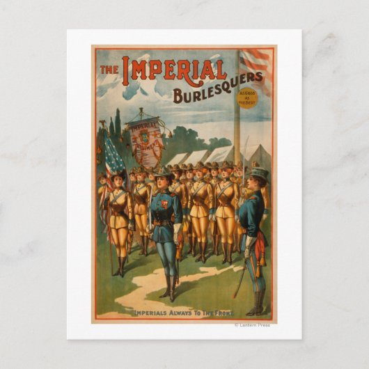De soldaten van het Vrouw Imperial Burlesquers spe Briefkaart (Voorkant)