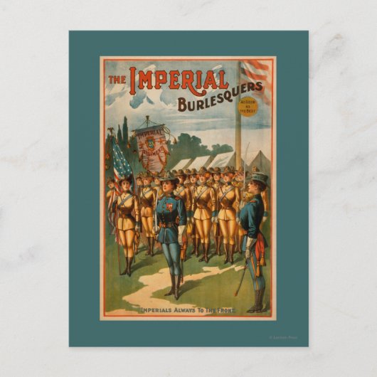 De soldaten van het Vrouw Imperial Burlesquers spe Briefkaart (Voorkant)