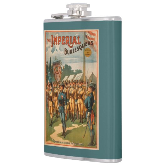 De soldaten van het Vrouw Imperial Burlesquers spe Heupfles (Links)