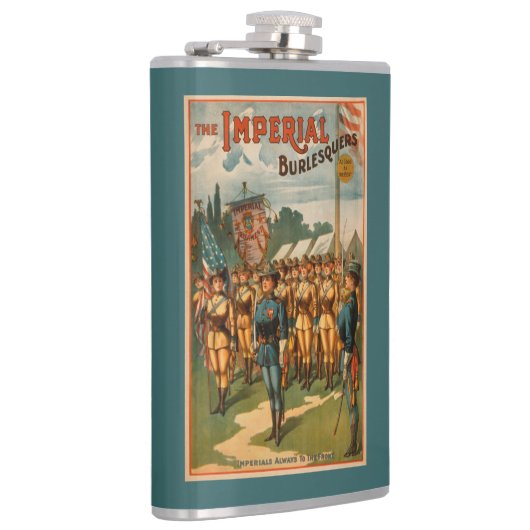 De soldaten van het Vrouw Imperial Burlesquers spe Heupfles (Rechts)